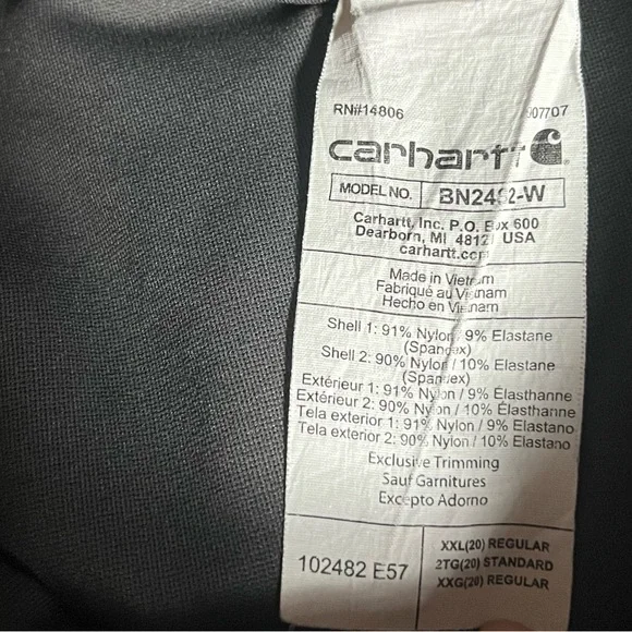 Carhartt Force Gray Midweight Work Leggings - Picture 10 of 11